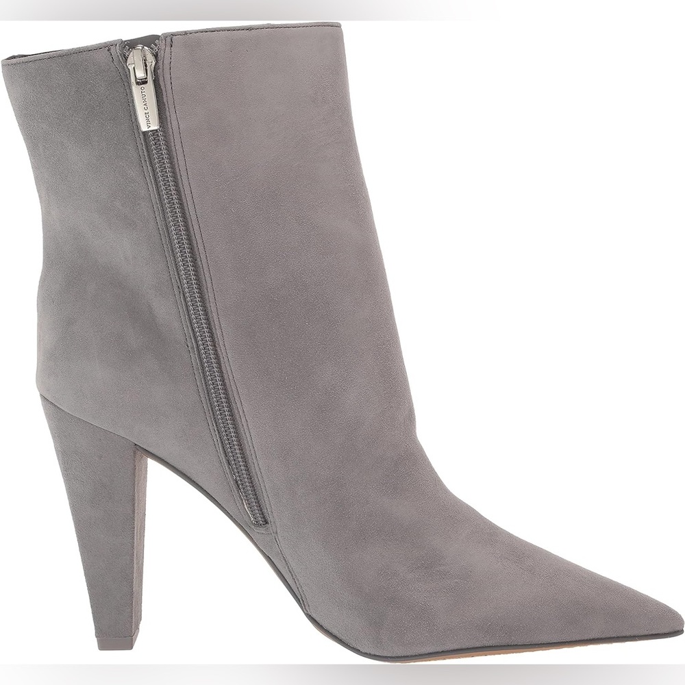 Vince Camuto Membidi grey suede mid boots (NWOT)